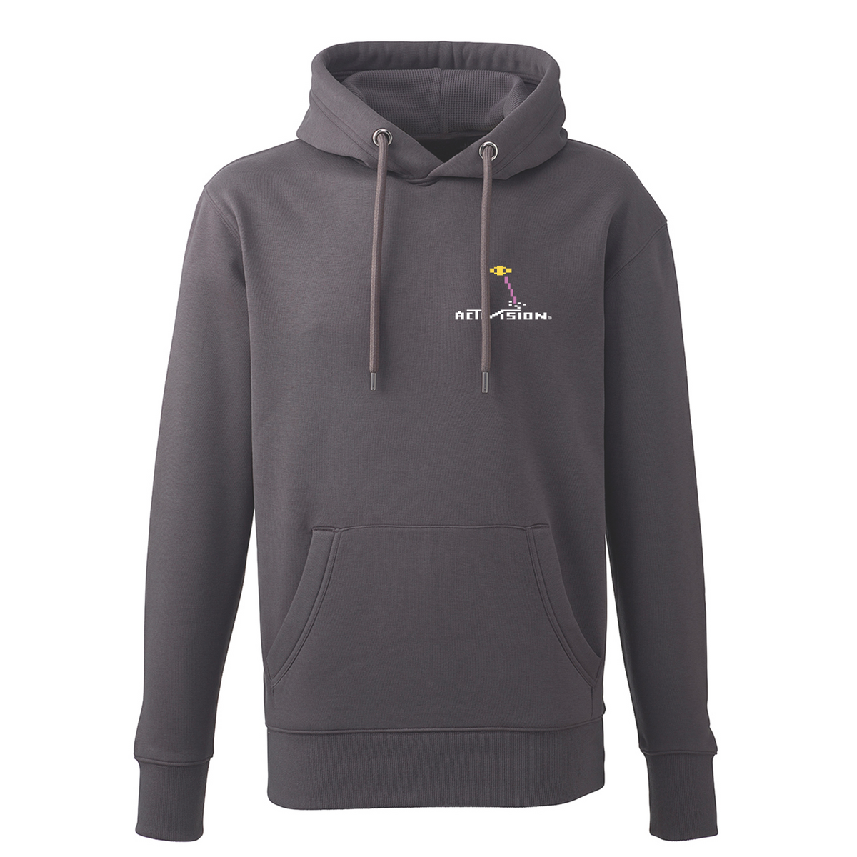 Laser Blast 8-bit Patch Hoodie - Charcoal – We Love This