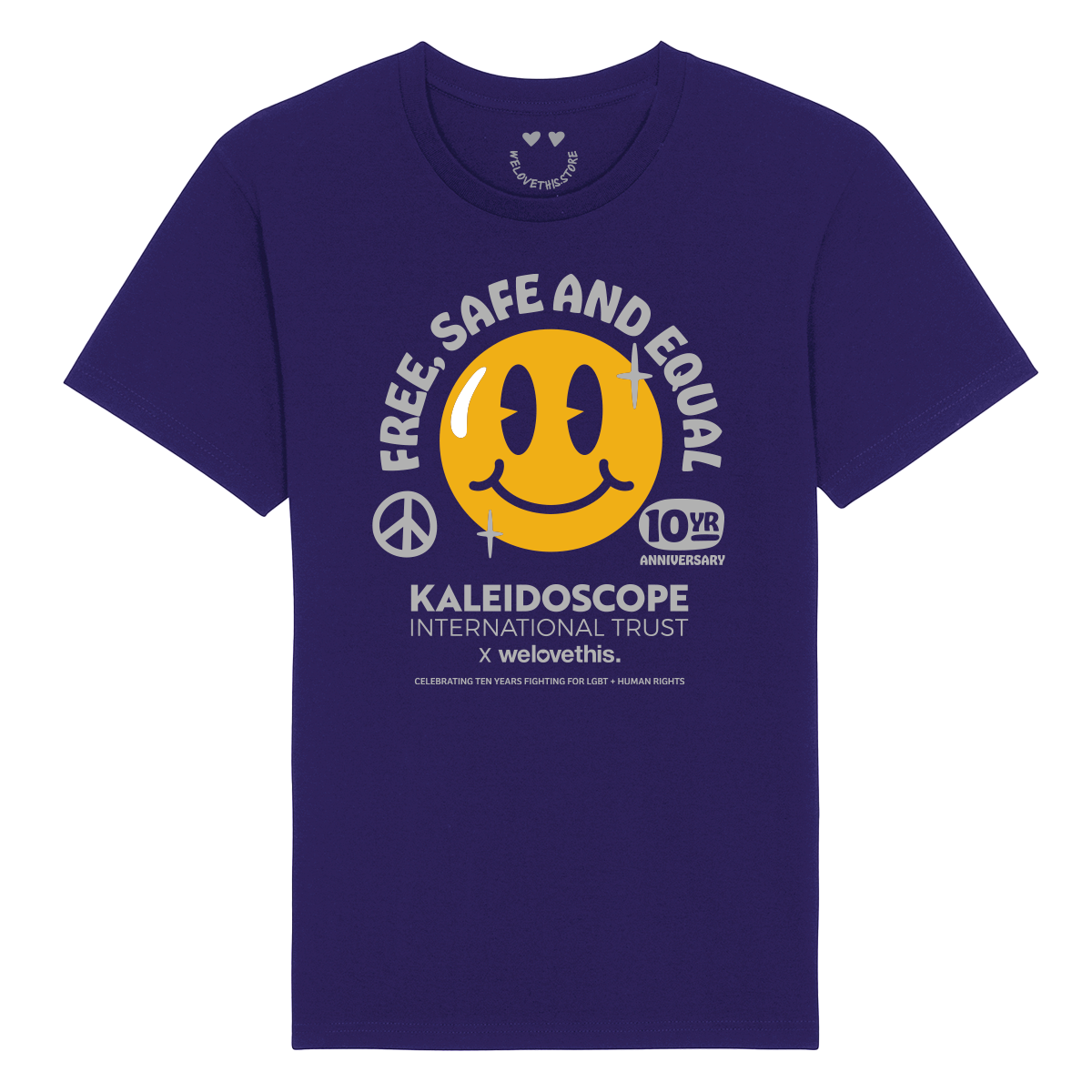 Kaleidoscope International Trust - Smiley Purple T-Shirt