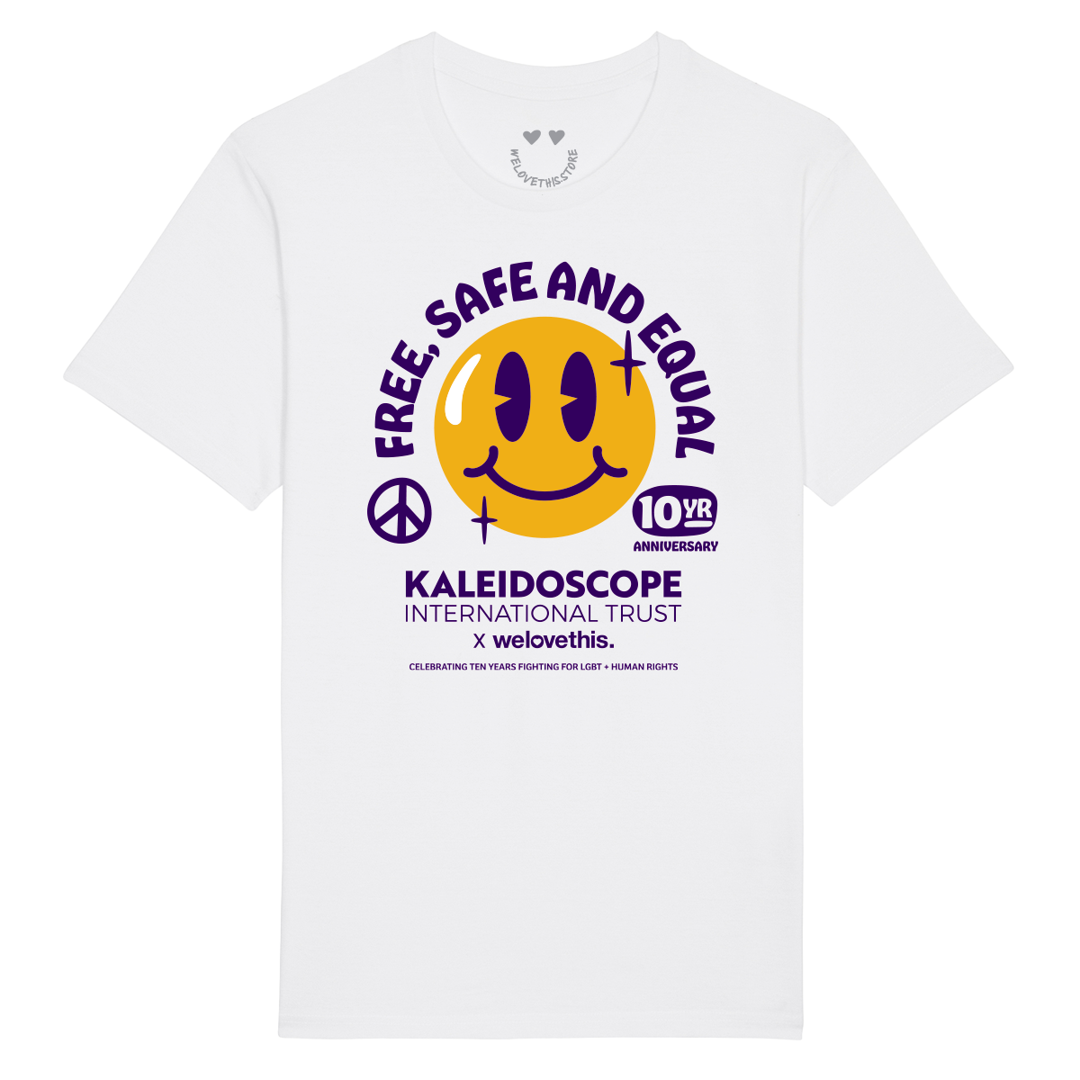 Kaleidoscope International Trust - Smiley White T-Shirt