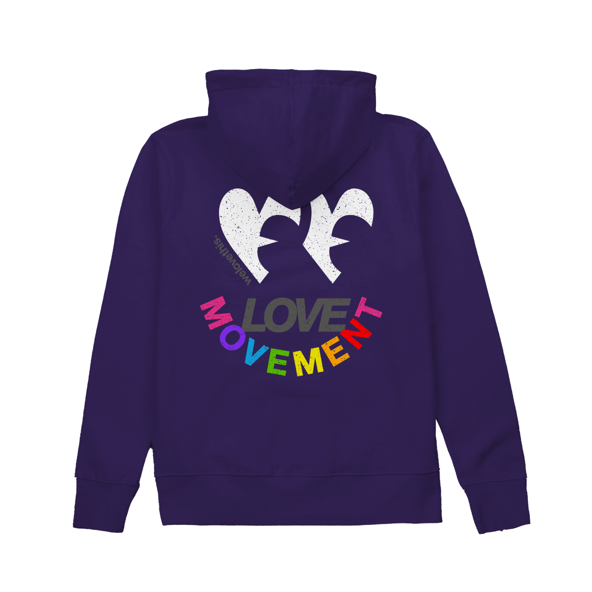 Purple Pride Love Movement Hoodie