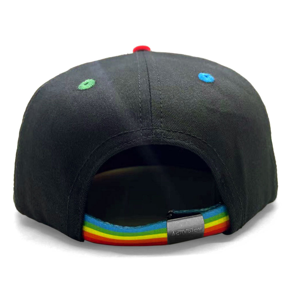 River Raiders Patch Cap, Atari Cartridge Design with Activision Rainbow Trimming and Detail