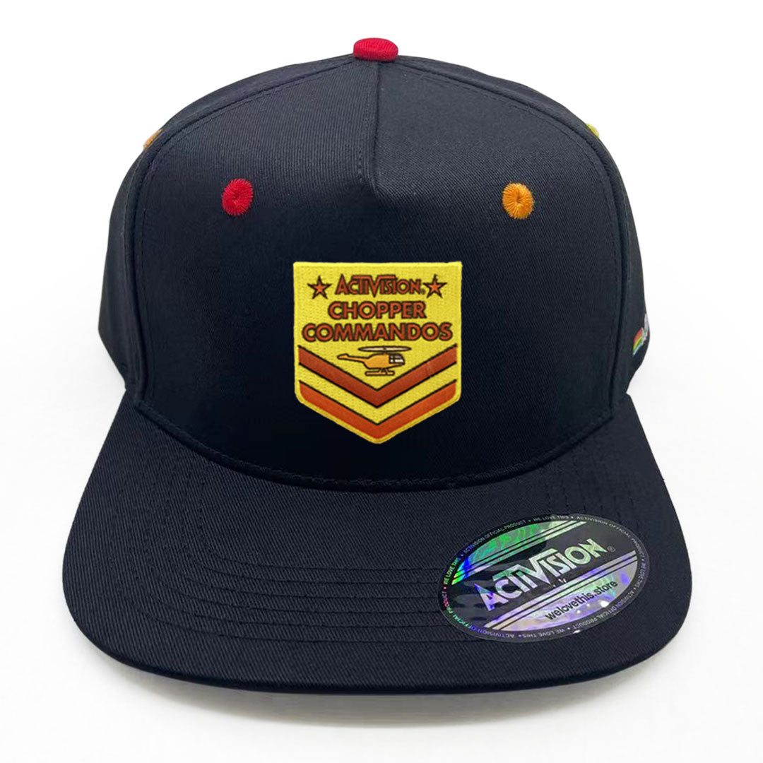 Chopper Commandos Patch Cap with Activision Rainbow Lining and Details