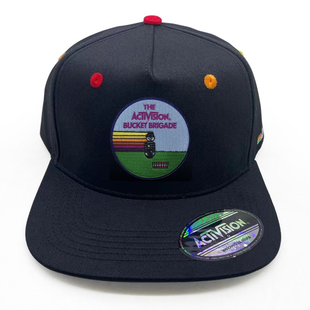 Activision Kaboom! Bucket Brigade Patch Cap with Rainbow Lining and Detailing