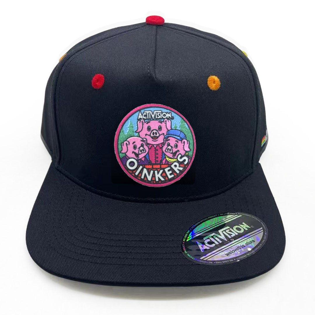 Oinkers Patch Cap with Activision Rainbow Lining and Details