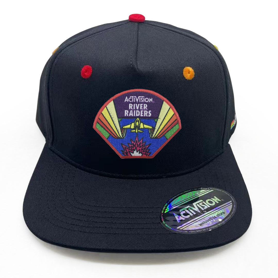 River Raiders Patch Cap, Atari Cartridge Design with Activision Rainbow Lining and Details