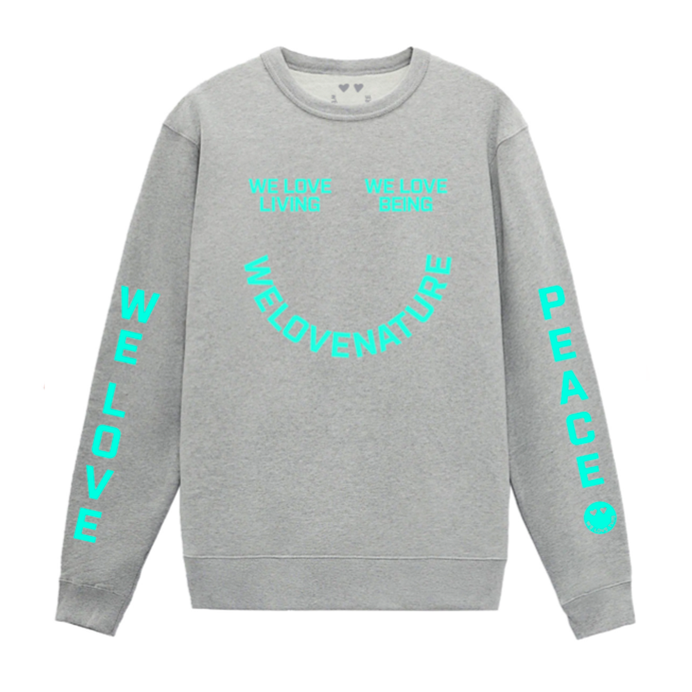 we love this! slogan grey sweatshirt