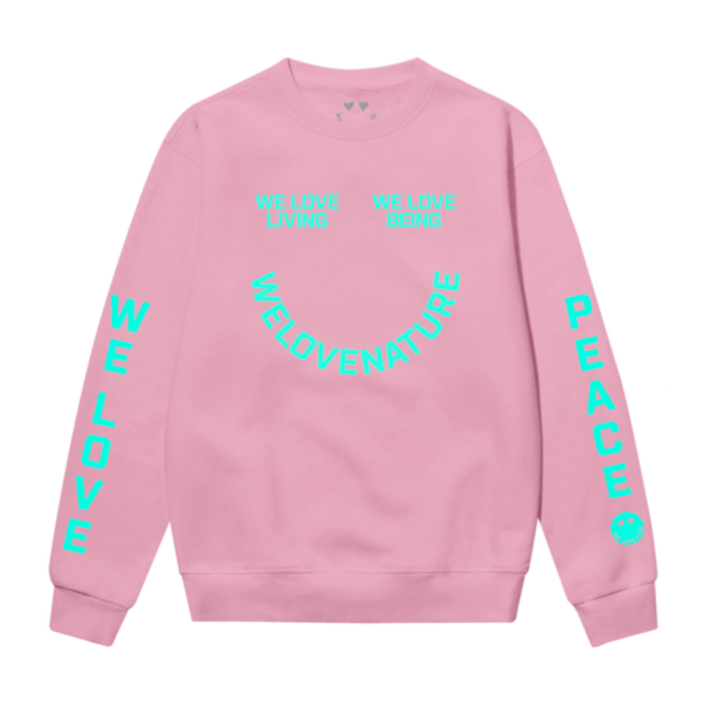 we love this! slogan pink sweatshirt